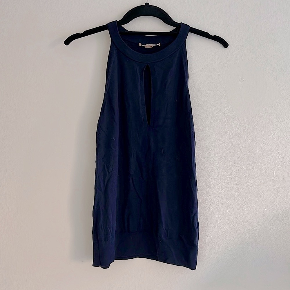 Michael Kors Navy Sleeveless Top